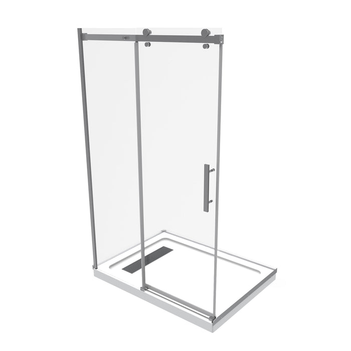 60 x 32 rectangular alcove shower with base and door