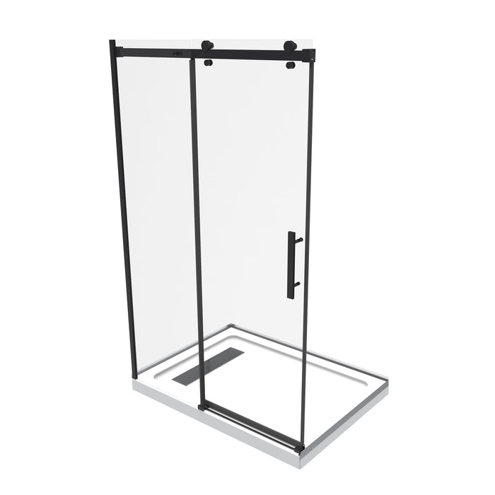60 x 32 rectangular alcove shower with base and door